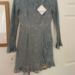 Brand New - blue lace cocktail dress